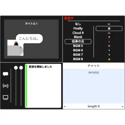 エディタ画面のスクリーンショット。
